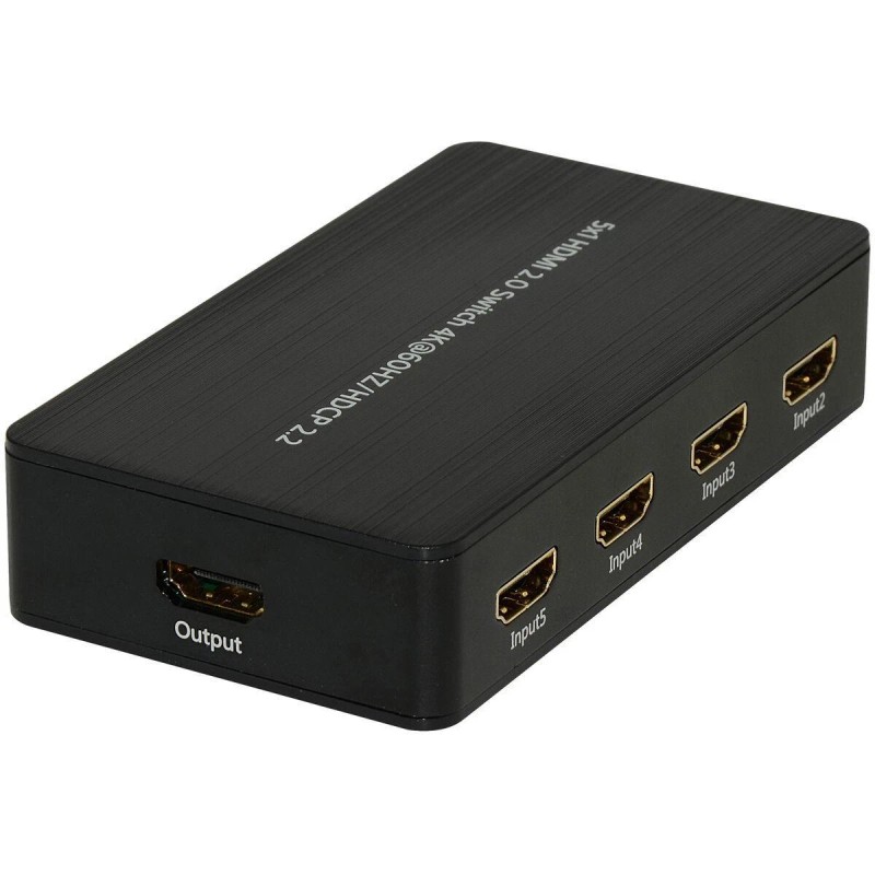 Parts Express HDMI 2.0 4K 60 Hz 5-Input 1-Output HDCP