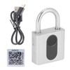 Bluetooth Padlock Intelligent Fingerprint Phone APP Lock Set for Dormitory