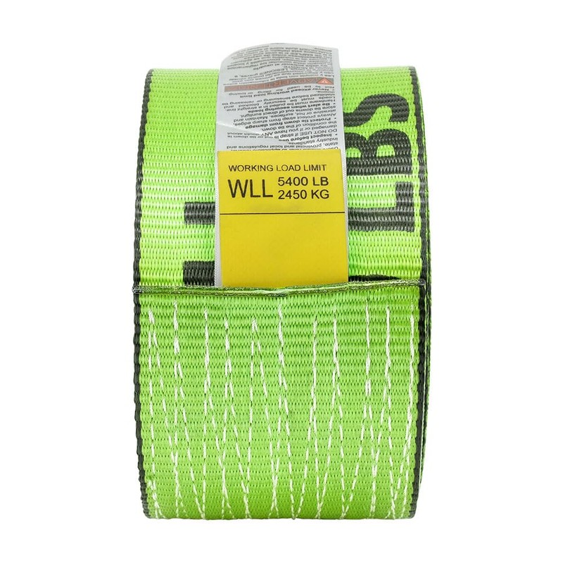 Mytee Products Winch Straps 4" x 30' Hi-Vis Safety Green