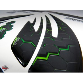 BIKE-label 800741VA Side Tank Pad Motorcycle Tank Protector Paint Protection Sticker Green