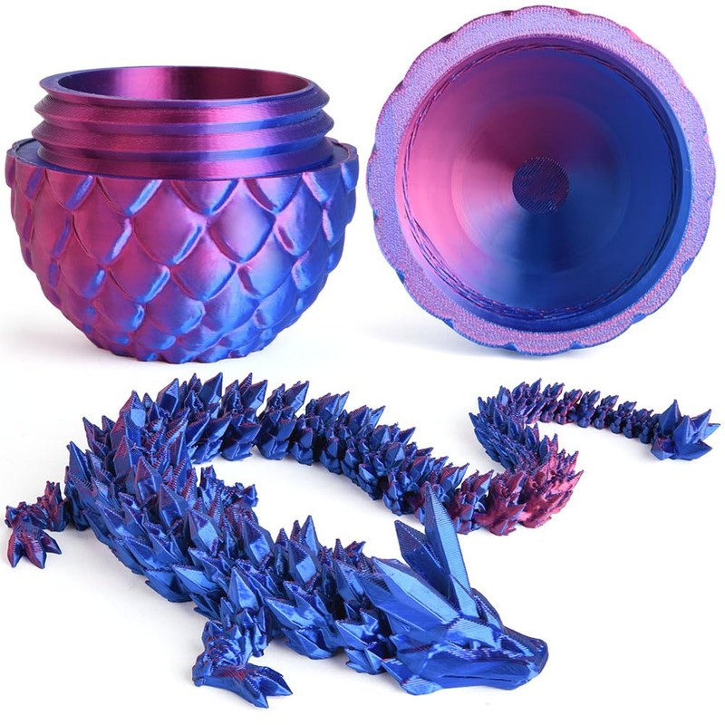 OSDUE 3D Printed Dragon in Egg, 3D Printed Dragon Egg,