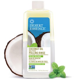 Desert Essence Mouth Rinse Dual Phase Pulling Coconut Oil, 8 Fluid Ounce