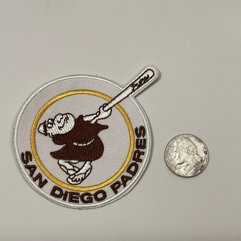 Unbranded San Diego Padres VINTAGE Embroidered Iron On Patch 3.25”