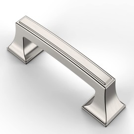 Asidrama 6 Pack 3 Inch Brushed Satin Nickel Kitchen Cabinet Handles, Cabinet Pulls Kitchen Cabinet Hardware Cupboard Handles Drawer Handles Dresser Pulls