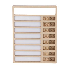 Wooden Task Glossy Sheet Repeatable Writing Portable Daily Chore Planning Board for Office