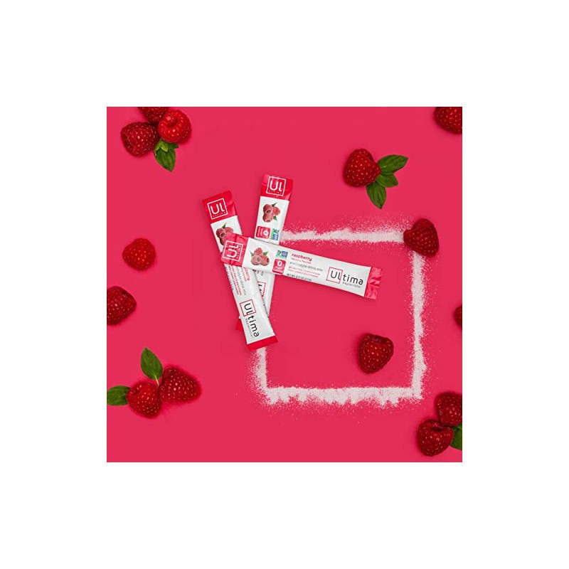 Ultima Replenisher Electrolyte Hydration Powder Raspberry Count Stickpacks Sugar Free