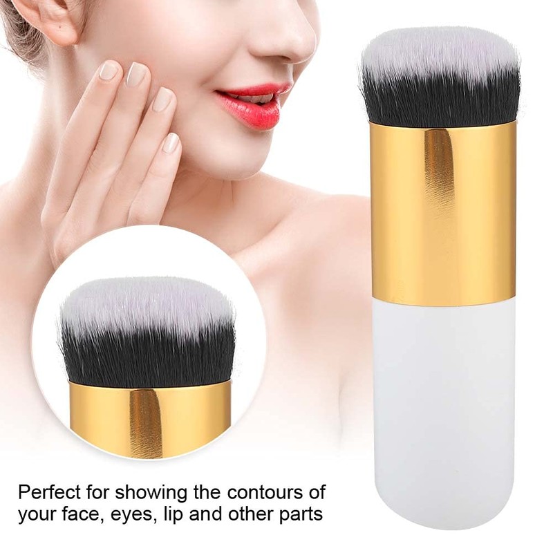 Professioneller Foundation-Puderpinsel, Runder Kopf, BB-Creme, Kosmetik-Make-up-Pinsel Zum Mischen von Flüssigkeit,