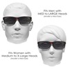 proSPORT Tinted Bifocal Sunglass Readers Men Women +2.00 Black &