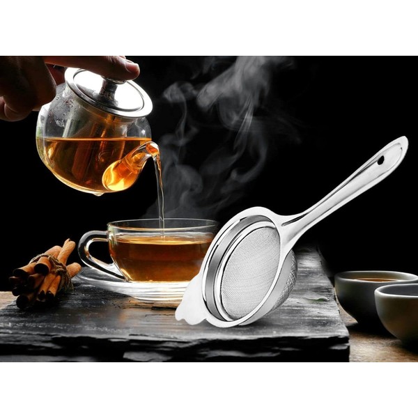 Stainless Steel Kitchenware Tea Strainer Chai Chalni for Kitchen Use