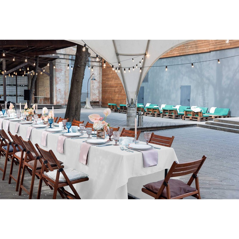 YLZYAA Rectangle Tablecloth - 60 x 102 Inch - White