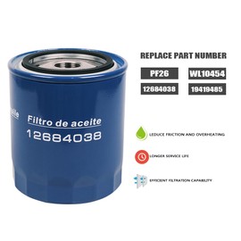 PF26 Oil Filter Fits for 2020-2024 chevy Silverado/GMC Sierra 2500HD 3500 HD 6.6L Duramax Diesel Engine Replace WL10454 PF26F 19419485 12684038 (Set of 6)