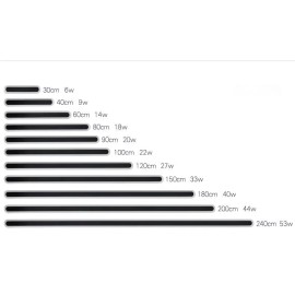 IP65 Waterproof LED Garden Garage Wall Light Polycarbonate Aluminum Construction Black Strip Outdoor Wall Lamp 3-Year WarrantyColor: Black, Emitting Color: Warm White, Lamp Power(W): Black L200cm