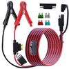 ‎LANMINGLEL SAE to Battery Alligator Clip with Switch,14AWG 12V-24V Battery