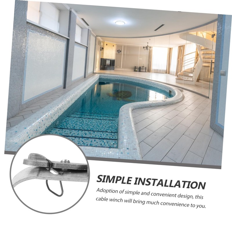 BESPORTBLE 1 Set Heavy Duty Winter Pool Cover Winch with