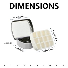 Lcvasvuz 2 Pcs Mini Watercolour Paint Palette Box Portable Multi functional Travel Palette for Watercolor Gouache & Oil Paints