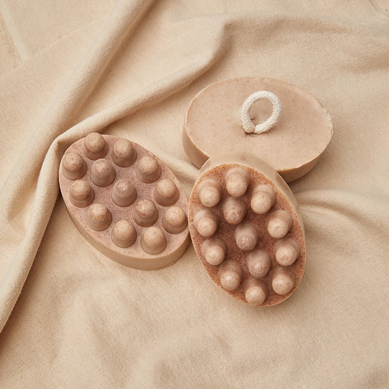 Mamer Lifting Massage Cleansing Bar Round Foam Cleansing Soap /