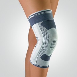 BORT StabiloGen® Combo, Step Down Knee Brace, Interchangeable 2 Hinges and 2 Stays (Silver, 4XLarge Plus)