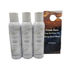 Room Fragrance Air Freshener Spray Concentrated Bathroom, Kitchen, Car, or Office Deodorizer, U.S.- Made by AP Fragrance. Sandalwood scented (3x Vanilla Cashmere)