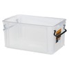Iris Ohyama BL-6.6 Buckle Container, 1.74 gal (6.6 L), Clear