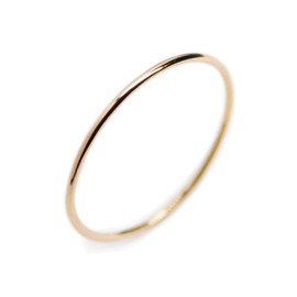 K18 Pink Gold Ring, 0.03 inch (0.8 mm), Extra Fine, Treat Yourself, 18K Gold, Pouch Included, Made in Japan, Rose Gold, No Gemstone