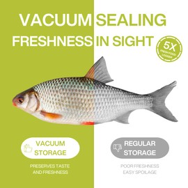 ZKIRON OneTouch Handheld Vacuum Sealer Machine – Rechargeable Mini Food Saver with 5 Reusable Bags, Compact Air Sealing Device for Sous Vide, Meal Prep, and Kitchen Storage (White)