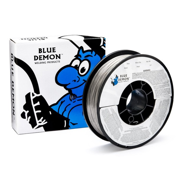 Blue Demon 316LT1/4 X .035 X 11LB Spool stainless steel flux core gas shielded welding wire