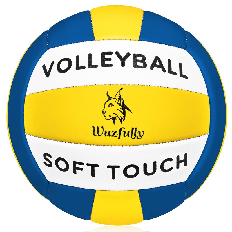 Wuzfully Volleyballs Soft Touch Indoor Outdoor Beach Volleyballs for Indoor
