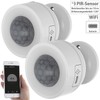 Luminea Home Control Small Motion Sensor: Set of 2 WLAN