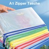 Taiyeestar Pack of 12 A5 Document Wallets, Colourful Waterproof Document