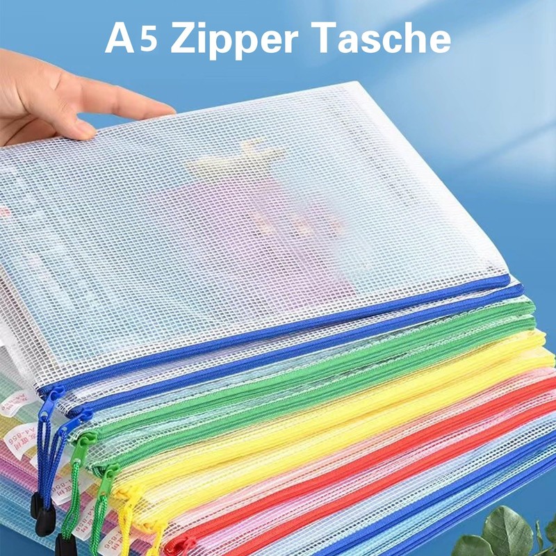 Taiyeestar Pack of 12 A5 Document Wallets, Colourful Waterproof Document