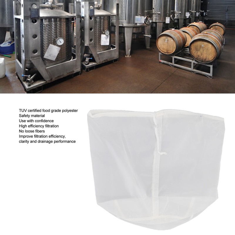 5 Gallons Brew Bags Wine Straining Bag Extra Fine Mesh