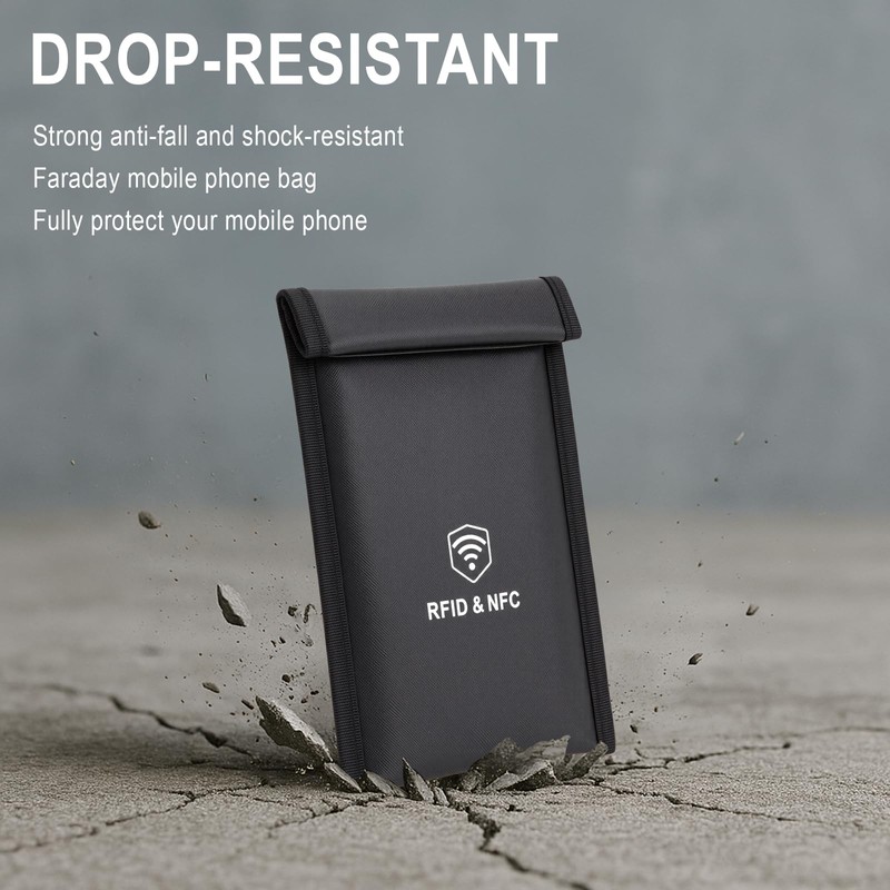 XIAODUN Military Grade Faraday Bags for Phones - [5G/Bluetooth/WiFi/GPS] Signal