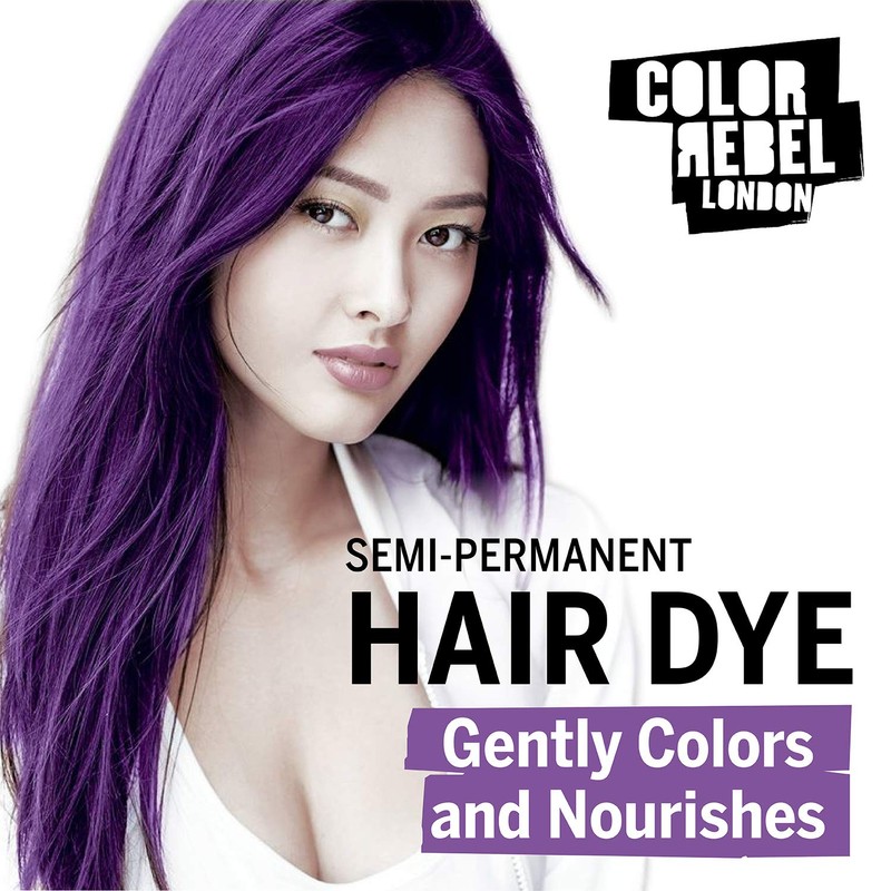 Colour Rebel London Semi Permanent Hair Conditioner Toner - Purple