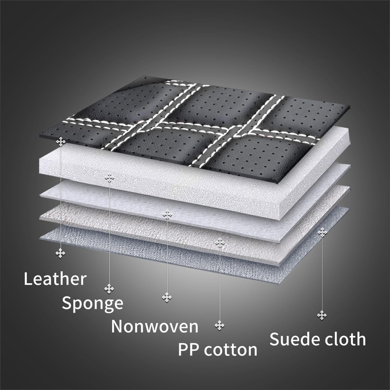 Huidasource Tacoma Front Car Seat Covers, Leather Seat Cushion Cover