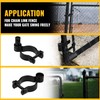 VIVIDA 1-3/8" Black Gate Hinge Kit for Chain Link Fence