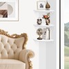 Lamapggio Corner Floating Shelves with Double Support Brackets, 3 Pack