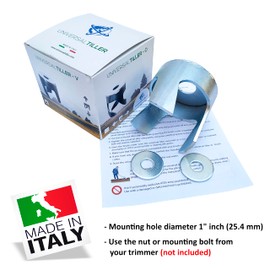 Weed Root Removal Head Tiller – Trimmer Attachment - Root Tiller Attachment - Weed Eater Head - Brush Cutter Head - Weed Eater Attachment - Garden Weeder - Trimmer Blade (Tiller-V for Hard Ground)