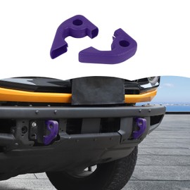 RT-TCZ Tow Hook Covers Bumper Tow Hook Covers Rubber Protector Cover Exterior Accessories for Ford Bronco 2021-2025 (Style A, Purple)