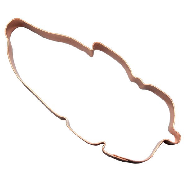 Heritage Feather Copper Cookie Cutter
