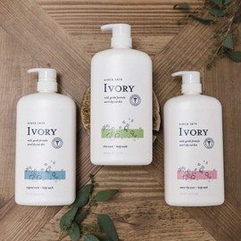 Ivory Body Wash - Ivory Clean Body Wash Pump Original with body pump. Ivory soap pamper yourself with this moisturizing body wash pump with 35 Fl. Oz. each with shower loofah (Pack of 2). (Coconut)