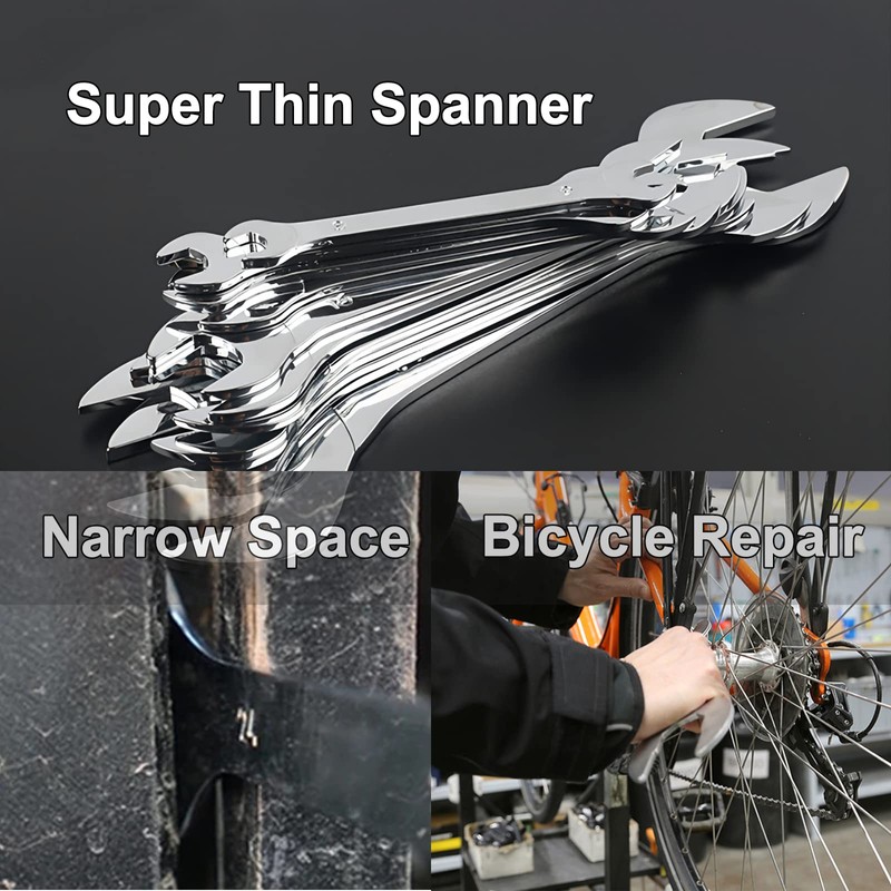 Leliafleury Super Thin Spanner, 14mm x 15mm Double Open End