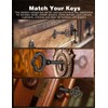 Skeleton Keys, 4-Pack KY-2AB KY-3AB Skeleton Key Replacement for Antique