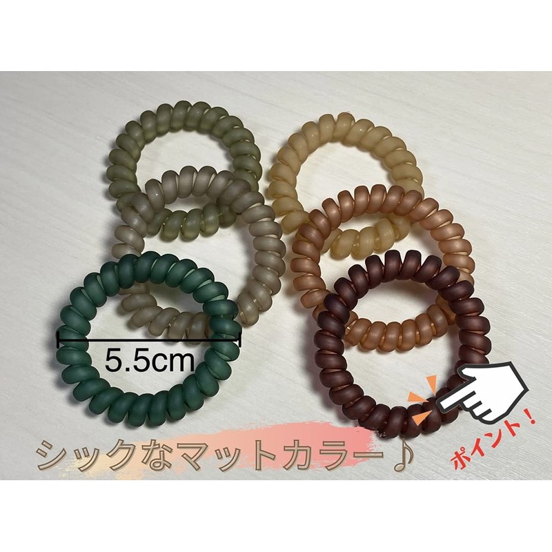 tallnext 6pcs Hair Ties Hair Ties Non-marking Hair Bands