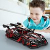 APAWR Adults Challenging Racing Car Building Blocks Kit，1:14 1391 Pieces