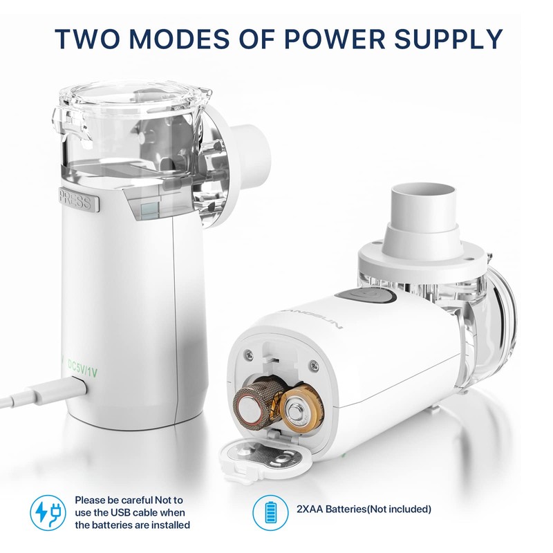 Hangsun Portable Nebuliser Machine for Adults and Kids,Handheld Steam Inhaler