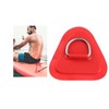 Yuelulala 4pcs D Ring Patch PVC Stainless Steel Triangle Shape