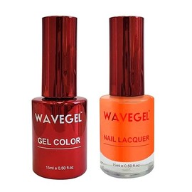 WAVEGEL Soak-Off Gel & Nail Lacquer Matching Duo Set - Queen Collection - #053 Rim Of Jupiter I 0.5 Oz