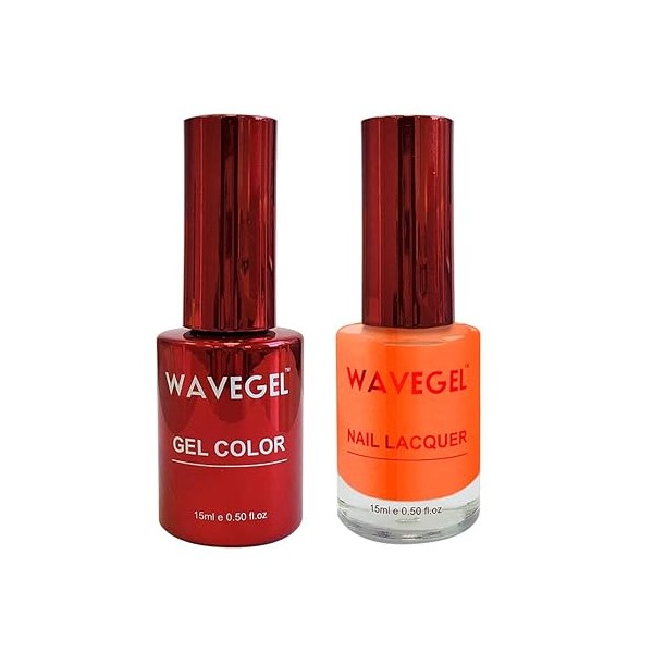 WAVEGEL Soak-Off Gel & Nail Lacquer Matching Duo Set -