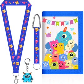 TCRZHHRX Neck pouch for boys 5-12 years, blue, Modern