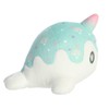 Aurora® Festive Tasty Peach® Snowfall Nomwhal Stuffed Animal - Bright